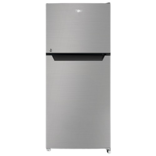 MIKA Fridge, 2 Door Top Mount Freezer Defrost, 86L, Line Silver